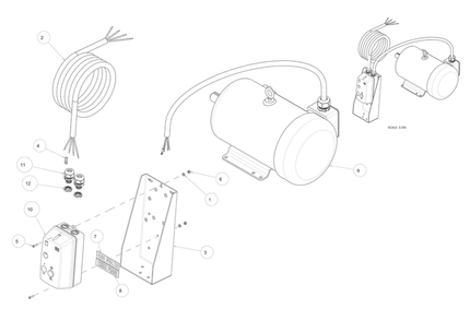 Section 17 Diagram and Parts List for MK-5010S 166929 MK Diamond Concrete Saw